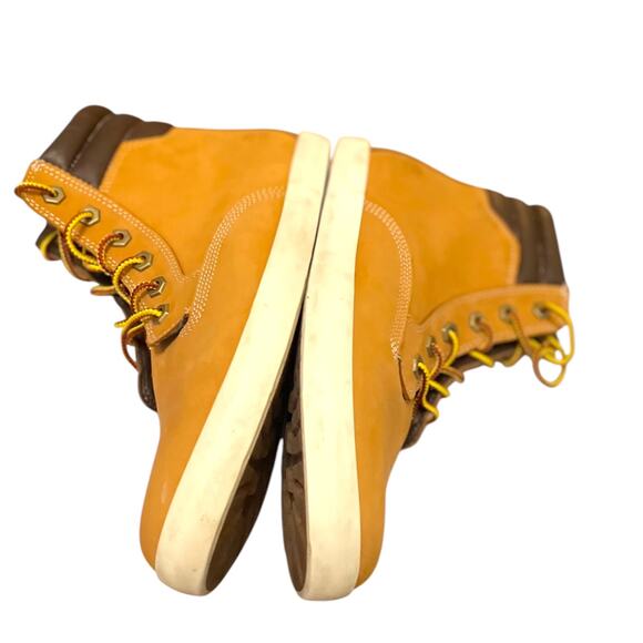 Sz 11 Women's Timberland Dausette Wheat Brown Nubuck High Top Sneaker Shoes, EUC - Picture 8 of 13